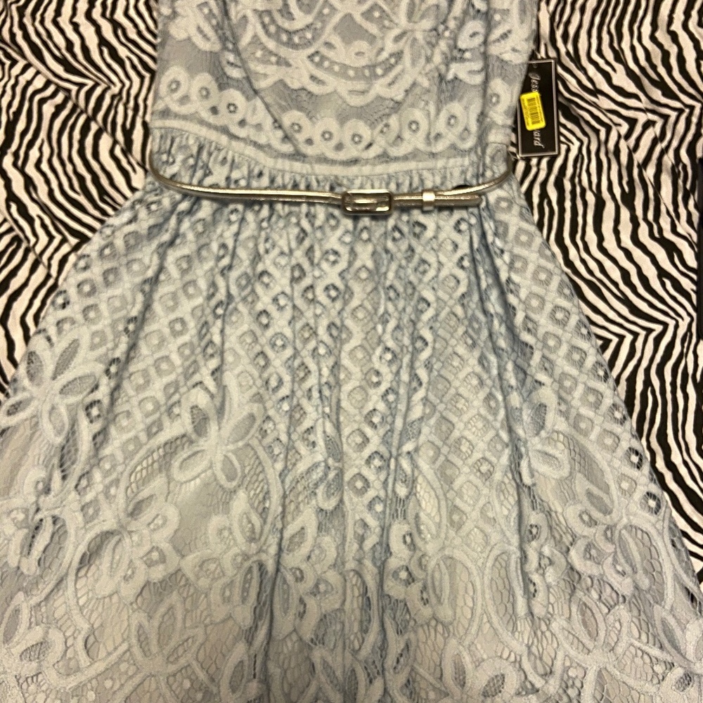 NWT Baby Blue Lace Dress Size 8